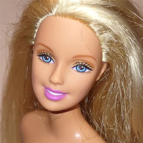 MATTEL BARBIE CAUCASIAN Blonde Hair Blue Eyes Nude Doll BHBLE6_D3 $9.95 - PicClick