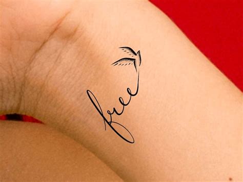 Free Bird Temporary Tattoo / Bird Tattoo / Animal Tattoo - Etsy