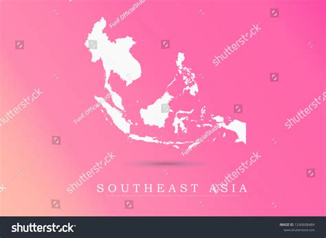 Southeast Asia Map World Map International: เวกเตอร์สต็อก (ปลอดค่าลิขสิทธิ์) 1240608484 ...