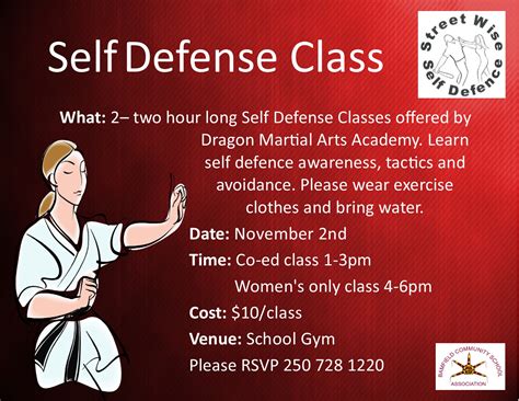 Self Defense Classes – Bamfield Community School Association