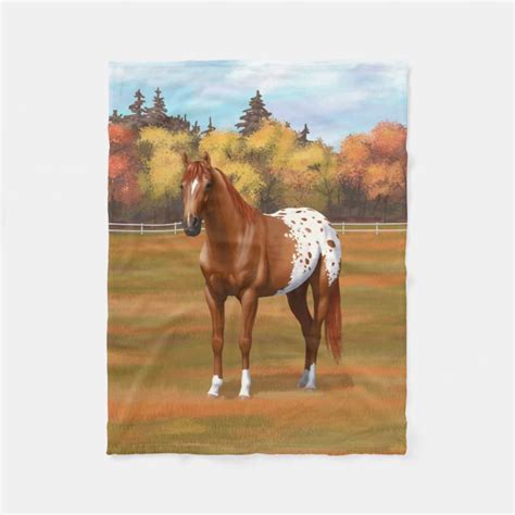 Beautiful Chestnut Appaloosa Horse Fleece Blanket | Zazzle.co.uk