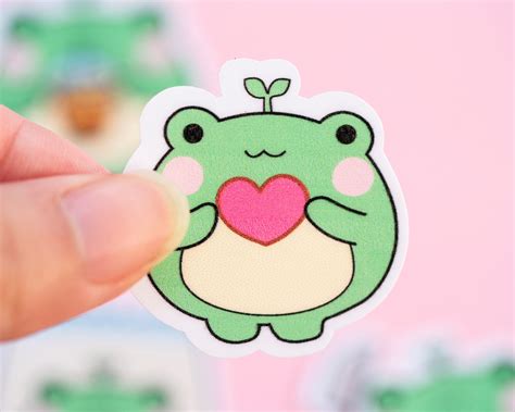 Froggy Sticker Bundle/ Cute Frog Stickers/ Cottagecore Kawaii - Etsy