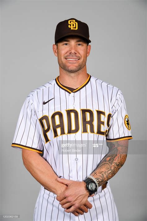 Skip Schumaker of the San Diego Padres poses during Photo Day on... | San diego padres, San, San ...