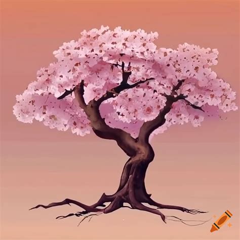 Japanese cherry blossom tree on a fall weather on Craiyon