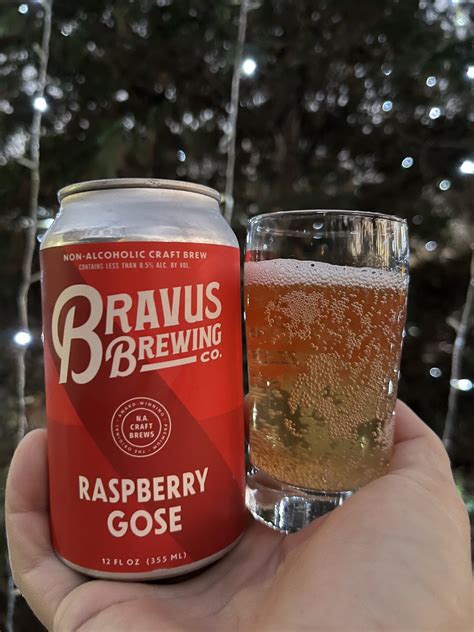 REVIEW: Bravus Brewing Raspberry Gose N/A — N/ATION Beer