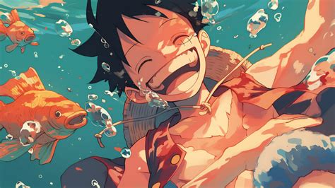 Monkey D. Luffy Underwater Desktop Wallpaper - Anime Wallpaper