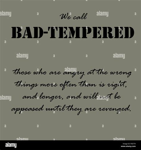 Aristotle Quotes. We call bad-tempered those Stock Vector Image & Art ...