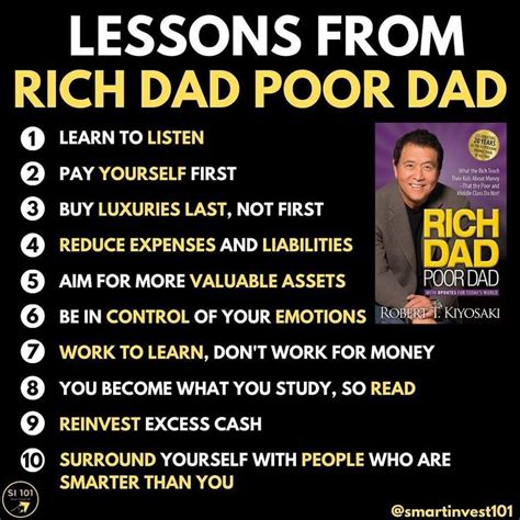 ENTREPRENEURSHIP | MINDSET on Instagram: “Lessons from Rich Dad Poor Dad🧠Have you read the book ...