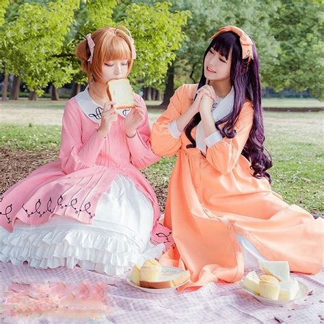 Cardcaptor Sakura Cosplay Costume Kinomoto Sakuradaidouji Tomoyo Pink ...