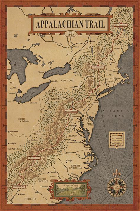 Printable Appalachian Trail Map