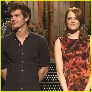 Emma Stone & Andrew Garfield: SNL Monologue! | Andrew Garfield, Emma ...