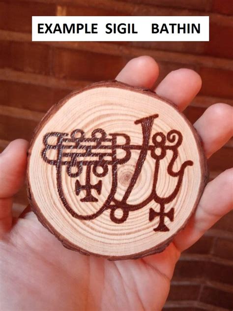 Haagenti Sigil Holz von Hand verbrannt Siegel Geist Goetia | Etsy