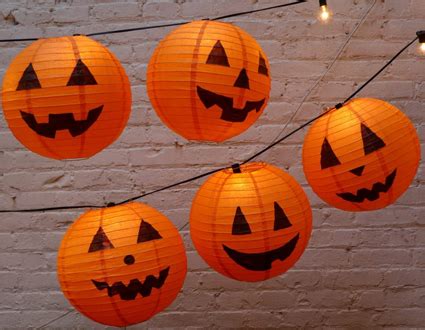 Cách làm lồng đèn bí ngô Halloween bằng lồng đèn giấy - Đèn led nội ...