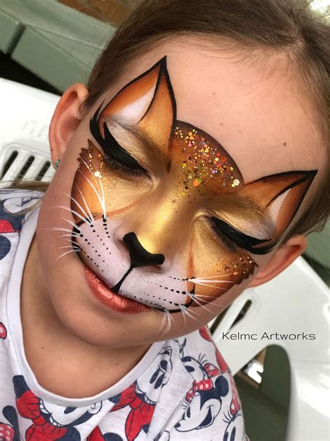 Kelmc Artworks - Kel Mcilwain .... Golden kitty cat ... #facepainting # ...