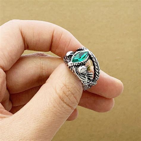 Aragorn's Ring of Barahir Ring Barahir Snake Ring Elvish | Etsy