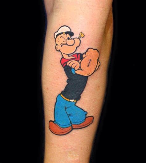 Popeye | Popeye tattoo, Snoopy tattoo, Cartoon tattoos