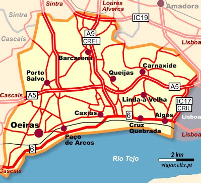 Oeiras Mapa | Mapa