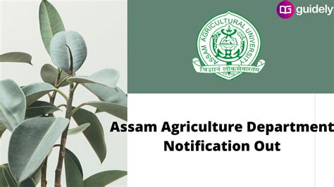 Agriculture Department Assam Recruitment 2021 Notification Out