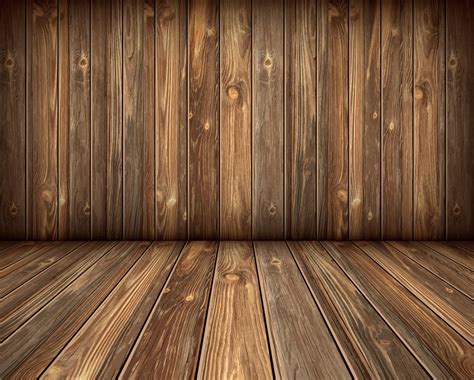 Wood Floor And Wall Background