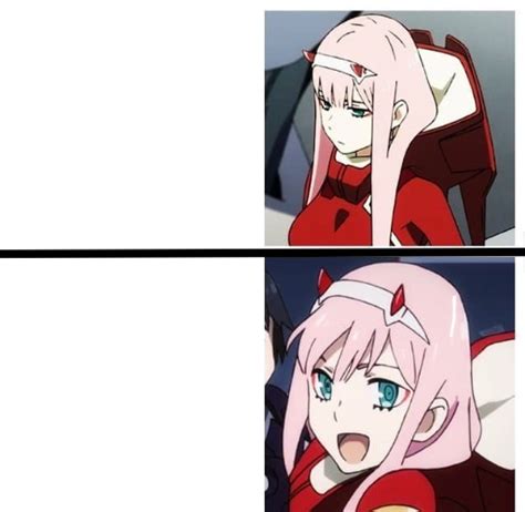 Zero two anime drake meme Blank Template - Imgflip