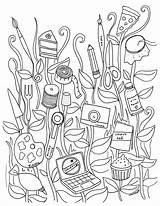 Completed Adult Coloring Pages At GetColoringscom  Free printable sketch template