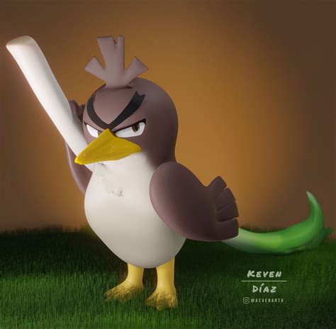 ArtStation - Farfetch´d Galar Fan Art