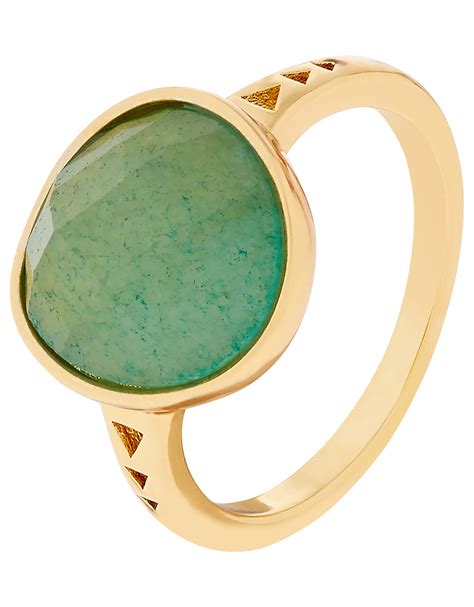 Healing Stones Aventurine Ring Green | Z for Accessorize | Accessorize UK
