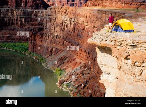 Camping in Canyonlands National Park Utah Stock Photo - Alamy