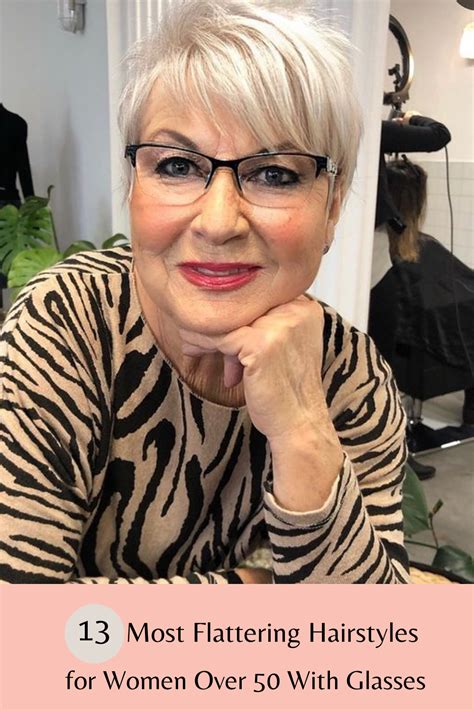 Go to our website to see our list of trendy hairstyles for women over 50 with glasses! Photo ...
