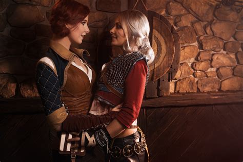 Triss and Ciri Witcher Cosplay HD Wallpaper