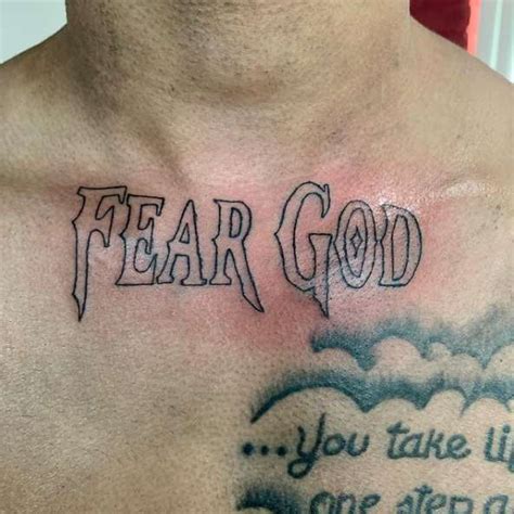 18 Most Specific Fear God Tattoo Design Ideas - Tattoo Twist