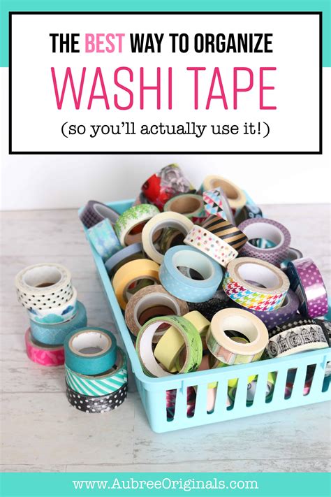 How to Organize Washi Tape - Aubree Originals