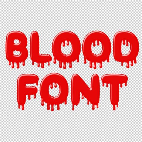 Spooky Alphabet With Blood Dripping Bloody Font Dripping Letters ...