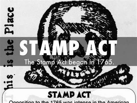 stamp act 1765 by Yovani Reyes