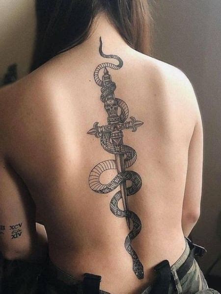 20+ Dagger Snake Tattoo - MeerabJordan