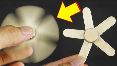 How to Make a Fidget Spinner with Popsicle Sticks - DIY Craft - Creative... | Diy fidget toys ...