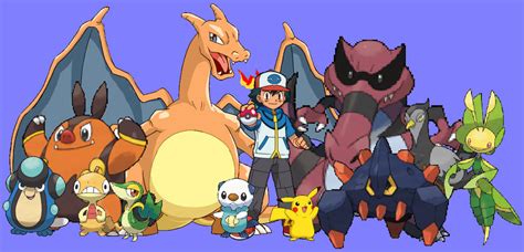 Ash's Pokemon From Unova by grantgman on DeviantArt