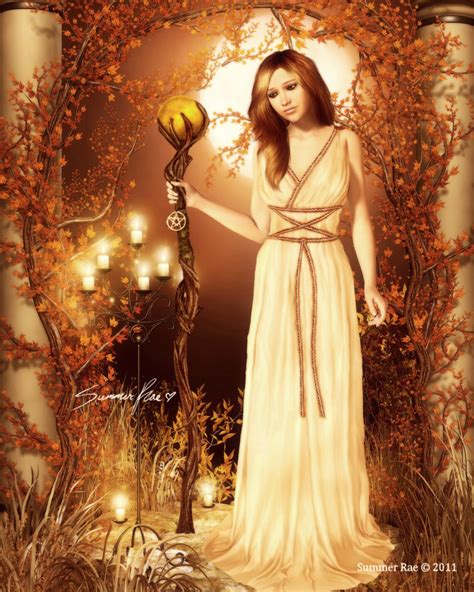 Pagan Art, Witch Art, Samhain, Mabon, Sabbat Art, Wiccan Art, Autumn, Orange, Fantasy Art ...