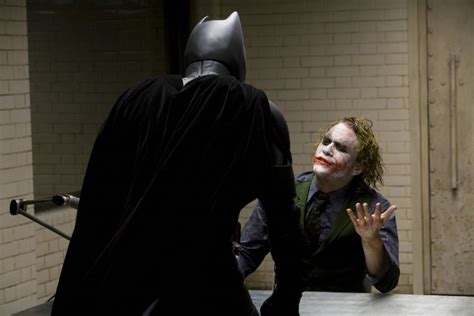 On-set photos of THE DARK KNIGHT interrogation scene | Dark knight, Joker dark knight, Joker heath