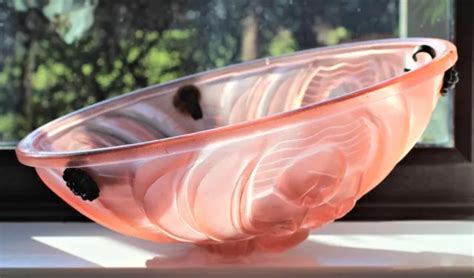 FRENCH &NOVA& DEPOSE Art Deco Plafonnier Glass Light Shade $122.96 - PicClick