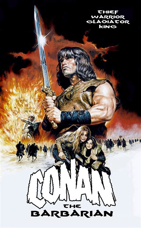 Conan The Barbarian (1982) | Conan der barbar, Vintage filmplakate, Coole filme