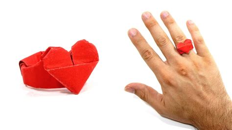 ORIGAMI DOLLAR HEART RING - Daily Origami