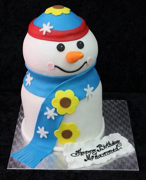 Snowman cake - Decorated Cake by House of Cakes Dubai - CakesDecor