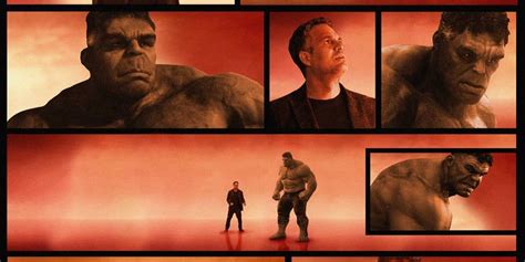 Hulk Meets Banner in the Soul World in Endgame Fan Art of Cut Scene