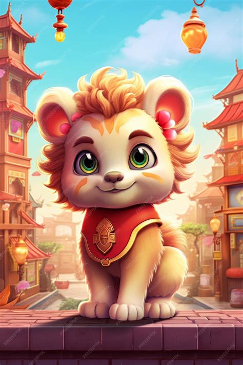 Premium AI Image | Photo cute baby lion