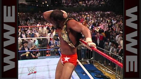 "Macho Man" Randy Savage wins his first WWE Championship - YouTube