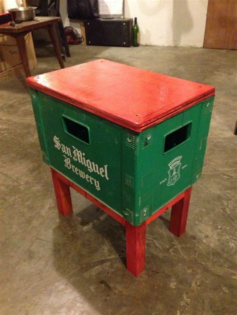 Pin by Patricia Carr on beer crate table in 2024 | Crate stools, Beer crate, Crate crafts