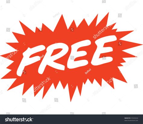 Free Sign Stock Vector 53543224 : Shutterstock