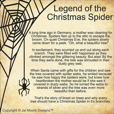 Legend of the Christmas spider | Christmas spider, Christmas poems, A christmas story