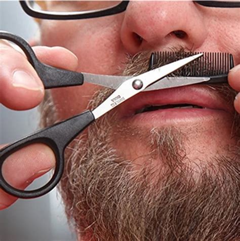 Amazon Best Selling Men's Mustache/ Beard Scissors & Comb - Buy Comb Cutting Scissor,Mustache ...